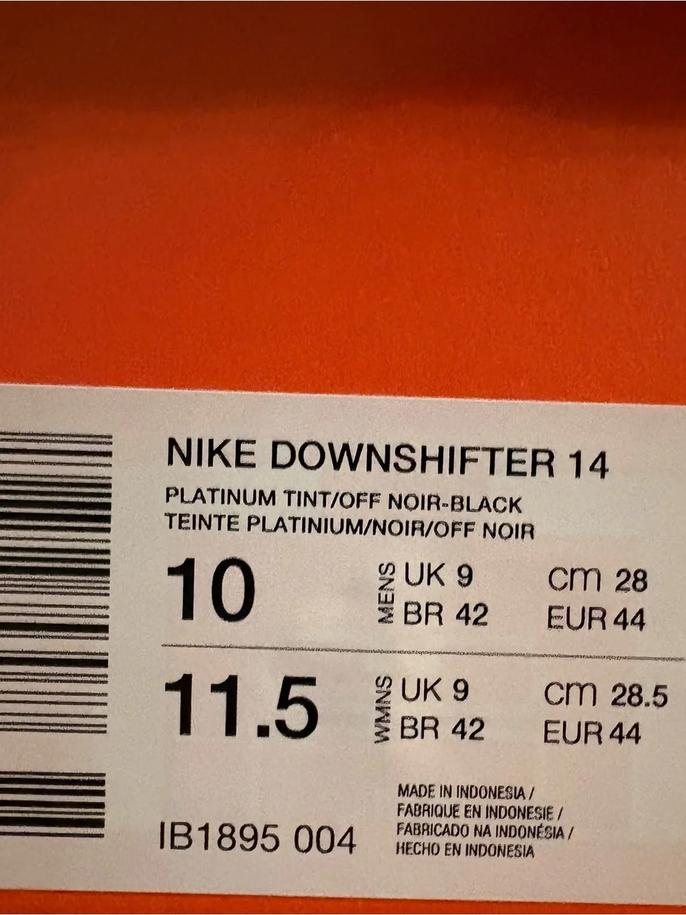 Nike Downshifter 14 Blue Orange White Mens Running Shoe Sneaker MULTIPLE SIZES